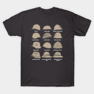 Helmets of the World War 2 T-Shirt